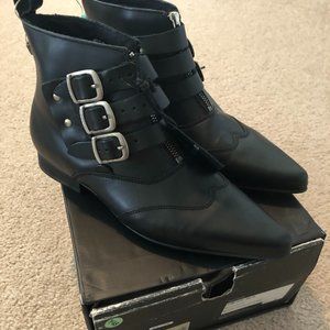 Underground England Blitz Boot Black Grain Leather